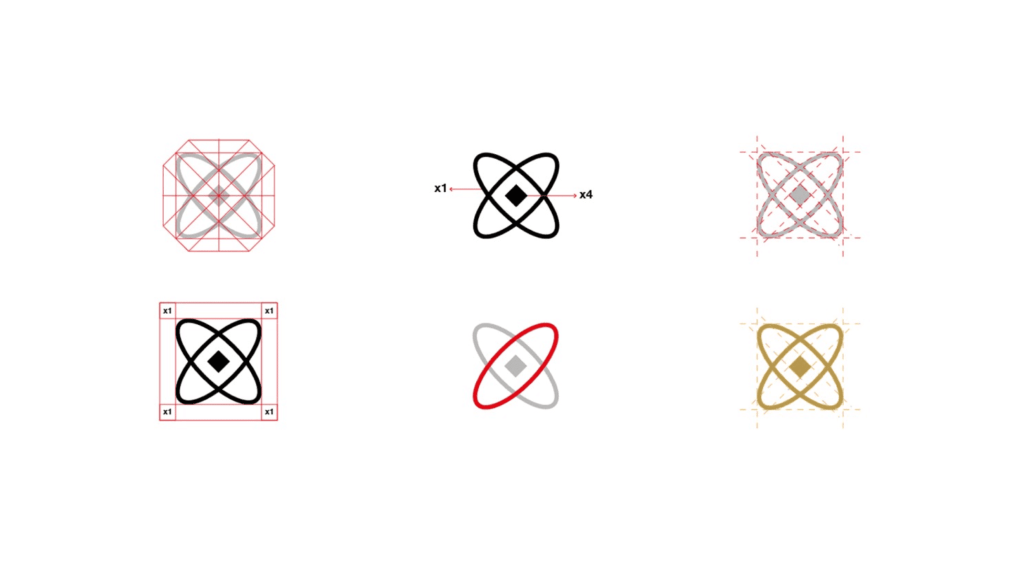 تصميم هوية بصرية كاملة لمتجر مجوهرات 12 شبكة شعار بريق الصحراء