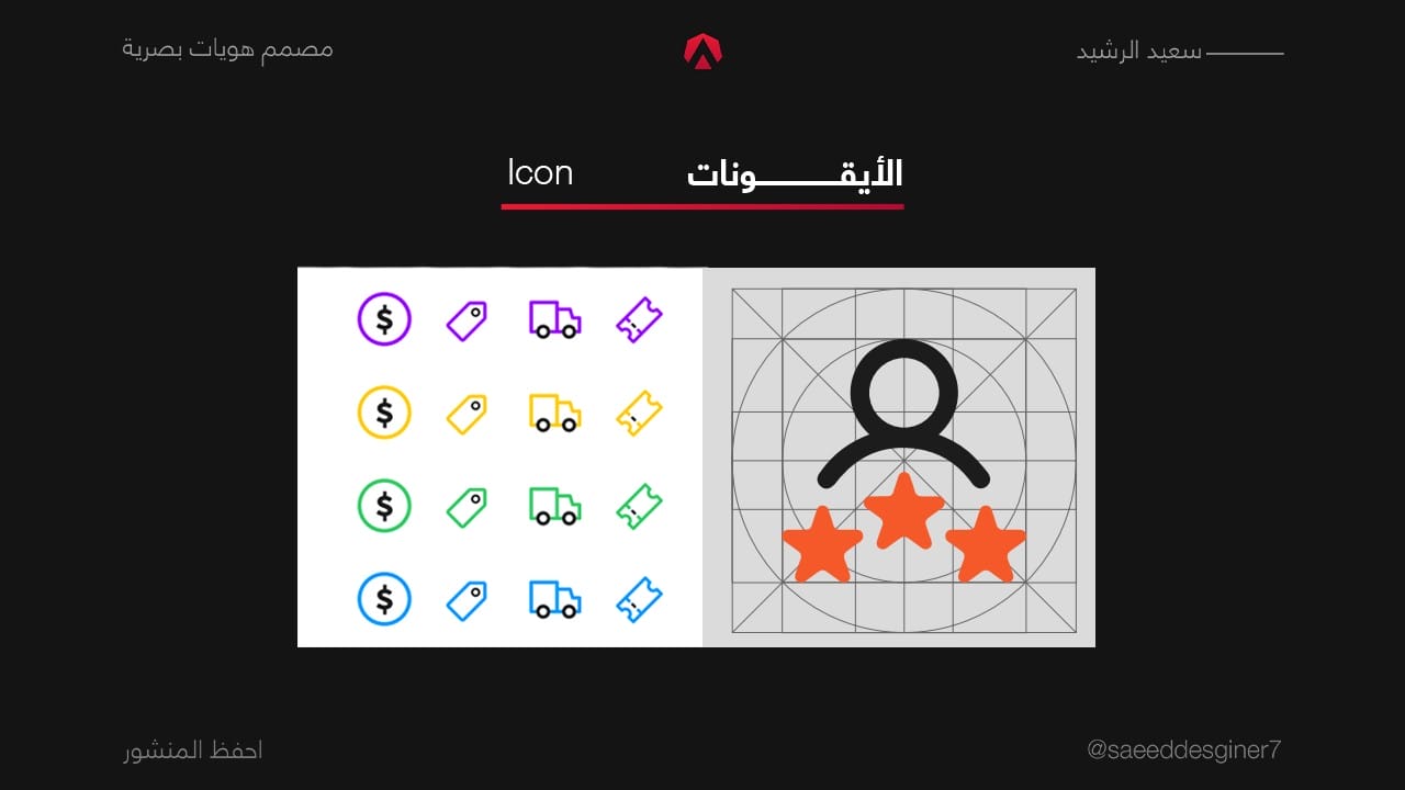 الأيقونة من عناصر العلامة التجارية