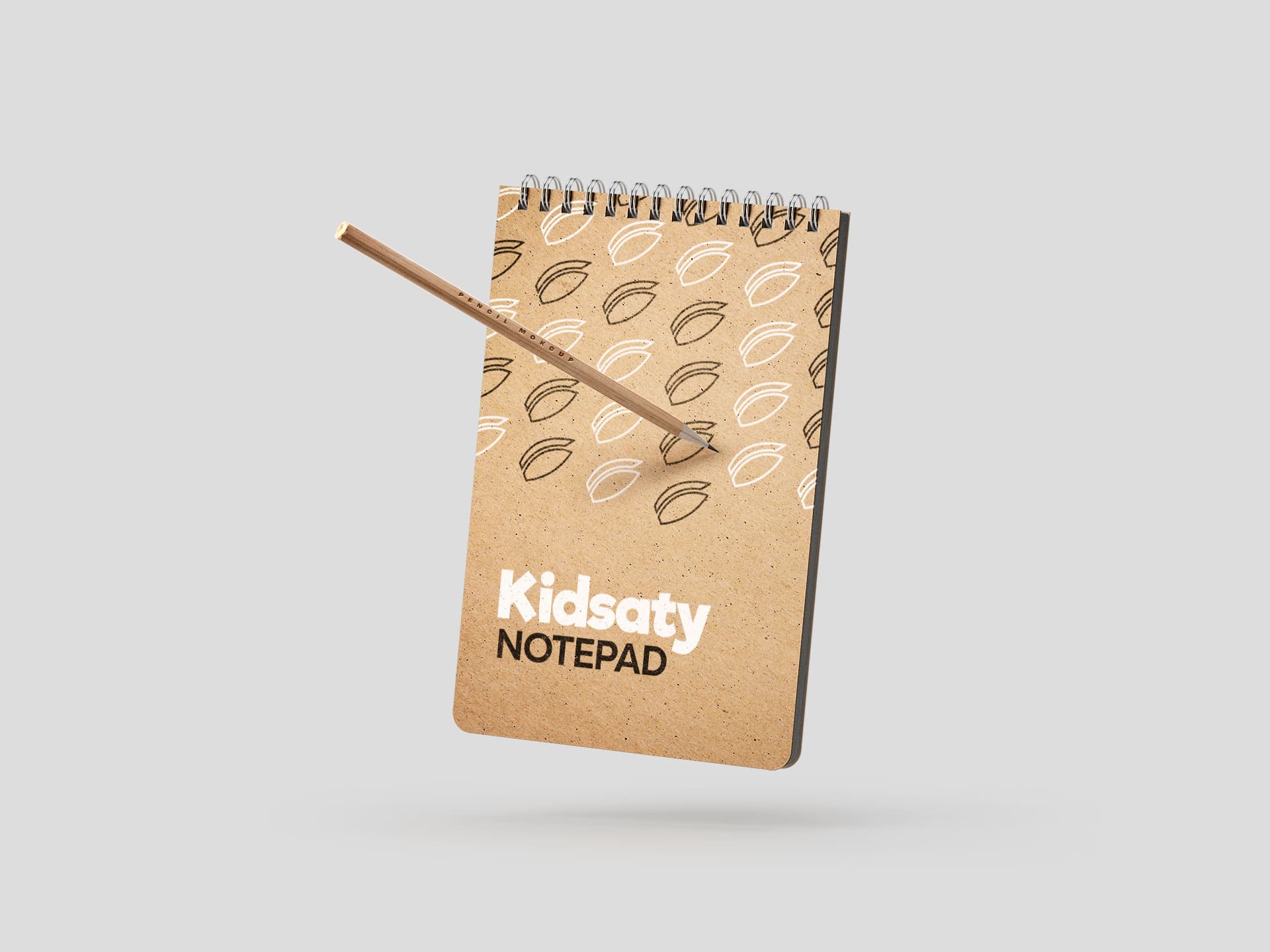 kraft notepad mockup 05 free