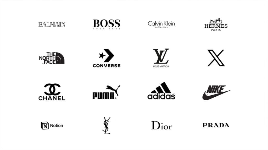 شعارات عالمية سوداء وبيضاء