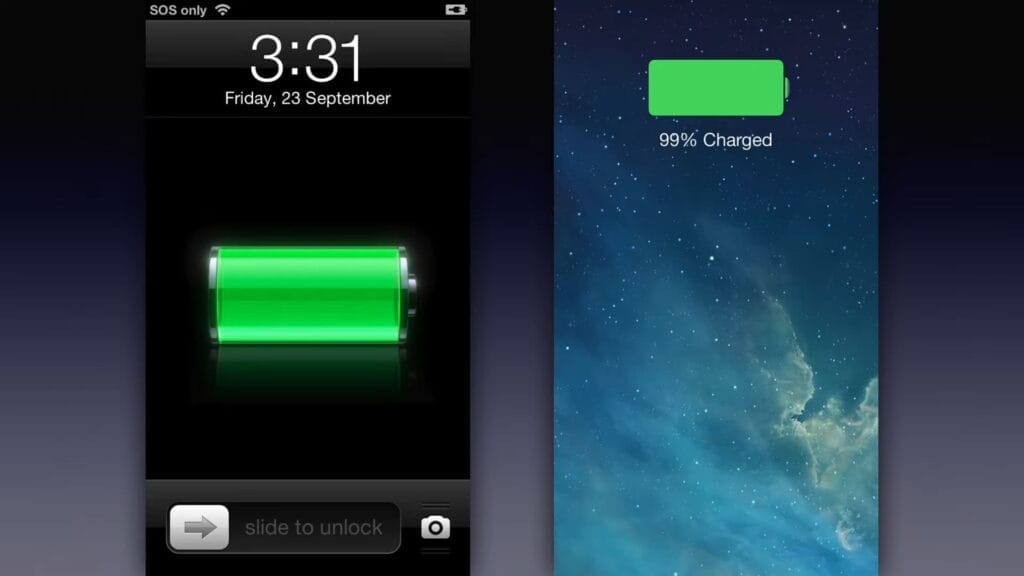 هوية آبل الجديدة الزجاج السائل IOS 26 31 مقرنة شكل نظام آبل iOS 7 vs iOS 6 copy 2